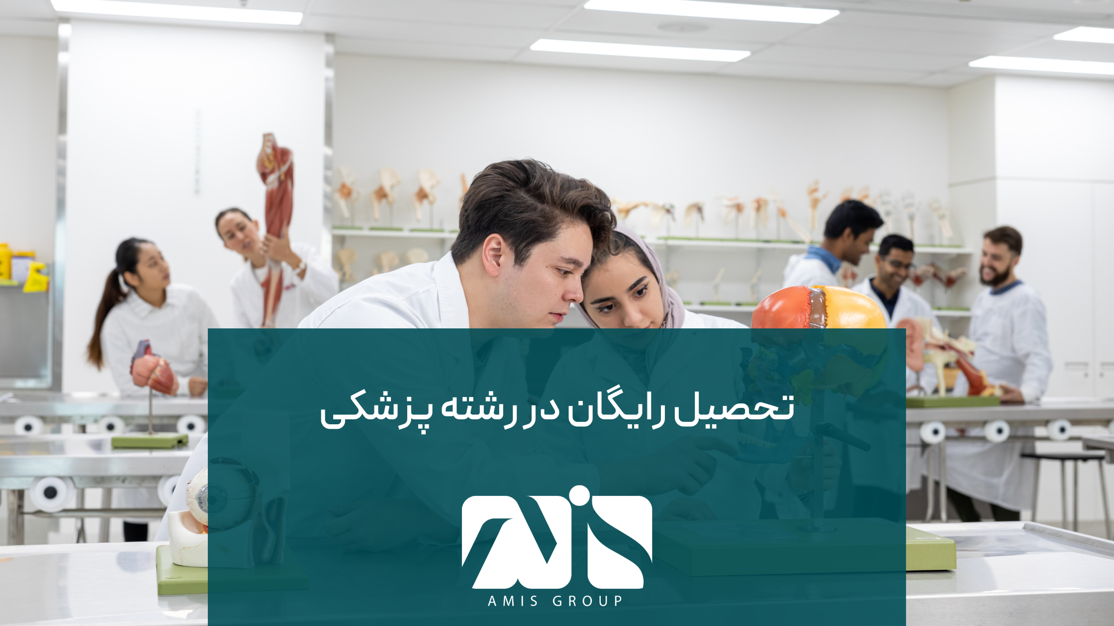 این عکس درباره تحصیل رایگان در رشته پزشکی است.