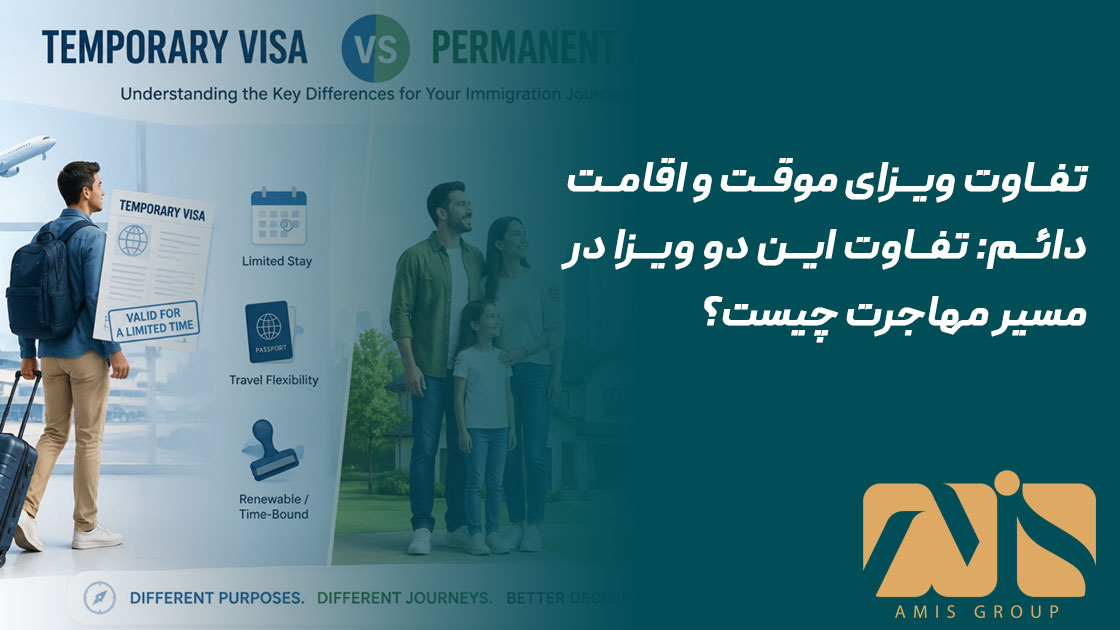 تفاوت ویزای موقت و اقامت دائم