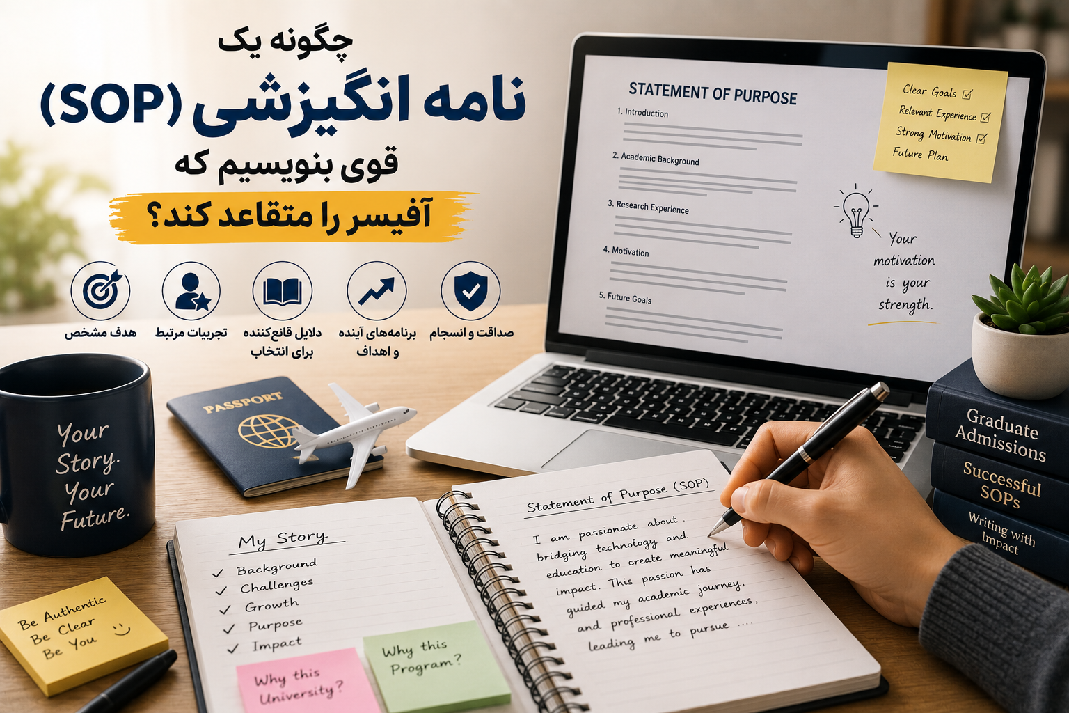 نگارش انگیزه نامه مهاجرتی